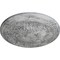 Ekena Millwork Vienna Ceiling Medallion (Fits Canopies up to 3 1/4"), 16 7/8"OD x 5/8"P, Ultra Pure White Crackle CM17VIUWC - alternate 3
